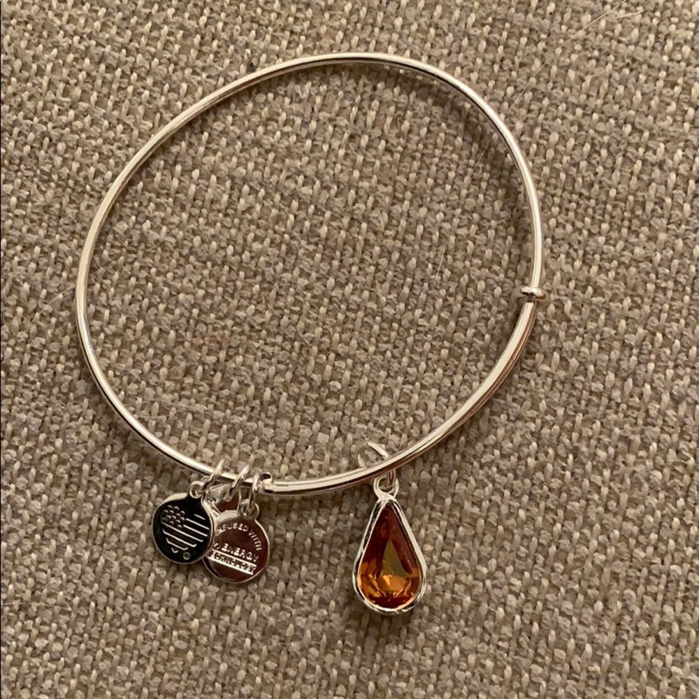 Alex and Ani Topaz Birthstone Bracelet